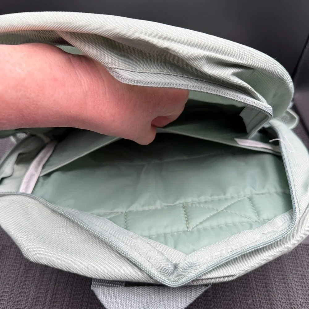 Deal Worthy Sage Green 15 Inch Laptop Backpack Recycled Polyester 069109512